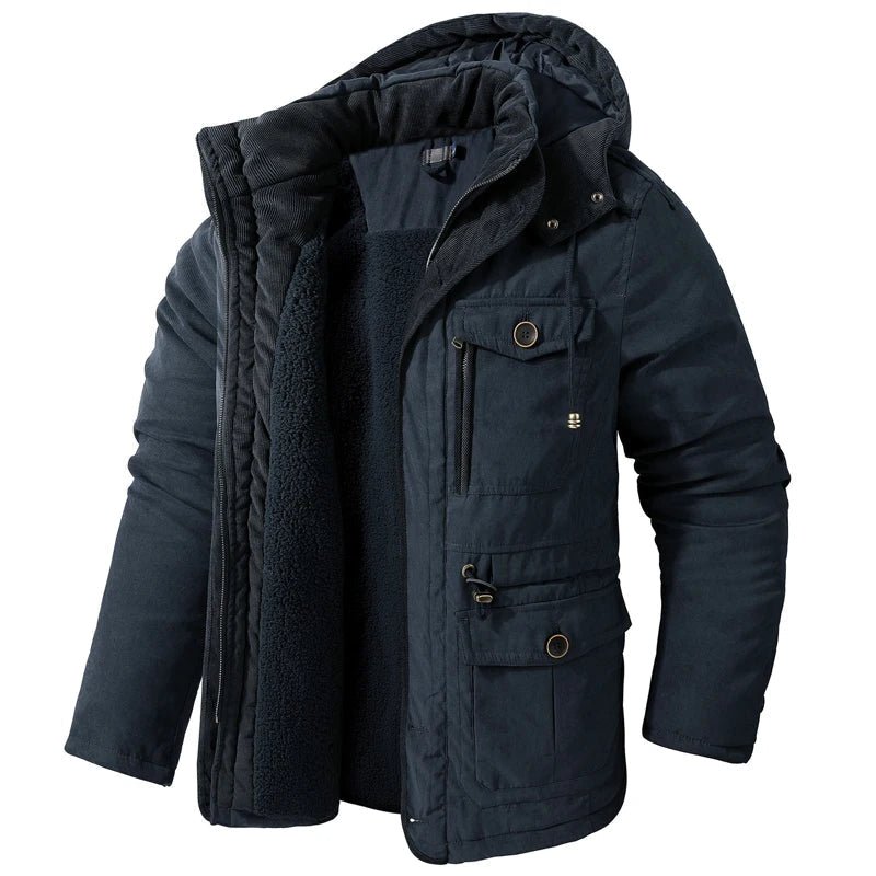 Frosty | Veste Tactique avec Capuche, Doublure en Fleece et Poches