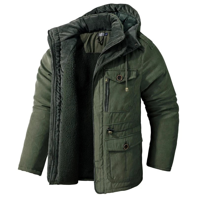 Frosty | Veste Tactique avec Capuche, Doublure en Fleece et Poches