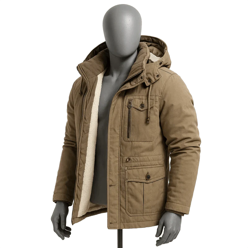 Frosty | Veste Tactique avec Capuche, Doublure en Fleece et Poches