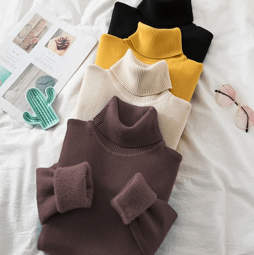 Jasmyn | Pull en Maille à Col Roulé