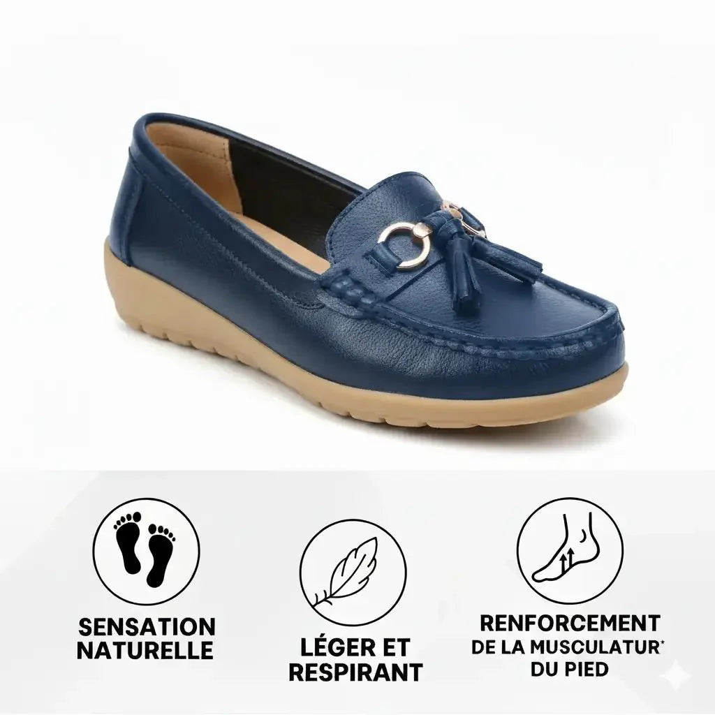 Mocassin Orthopédique en Cuir | Veloura