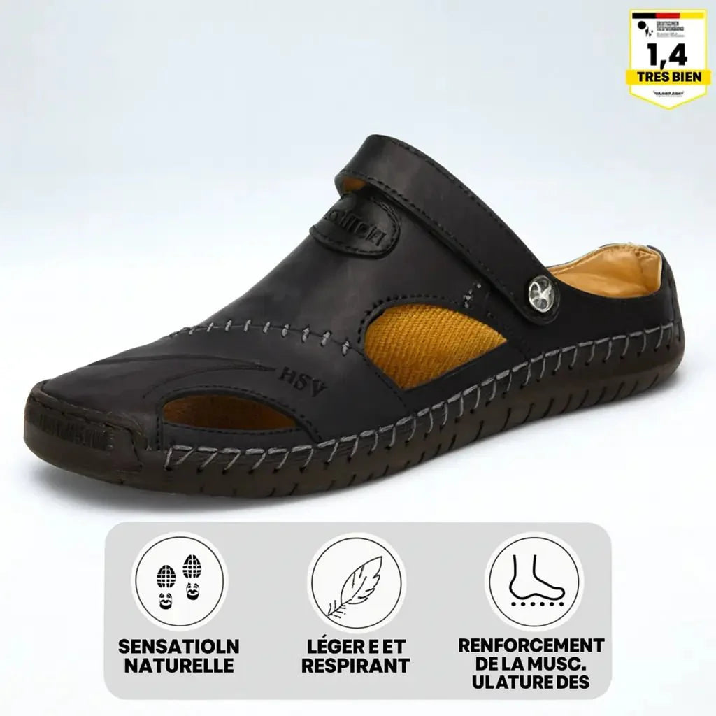 OrthoFlex | Sandales Orthopédiques en Cuir