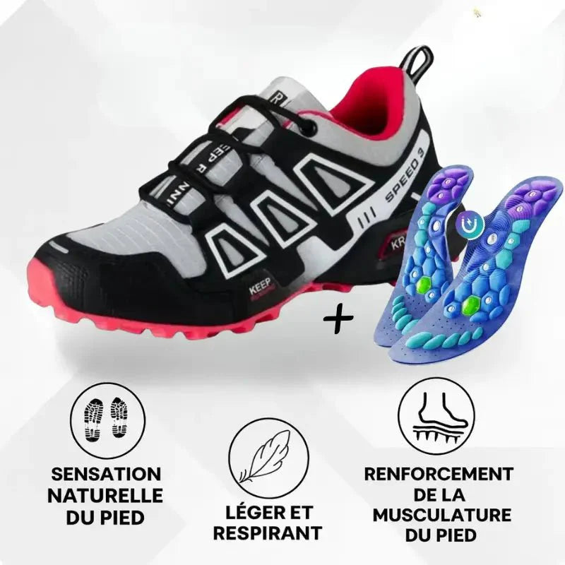 OrthoTrekking Chaussures Orthopediques + Semelles VitalSole