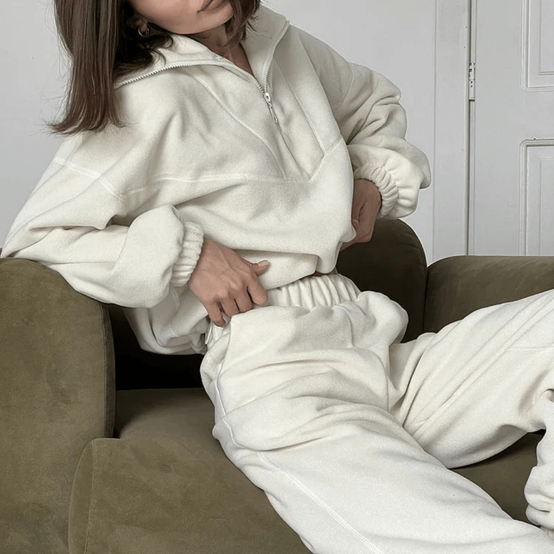 Pull à col zippé Aliyana pour femmes