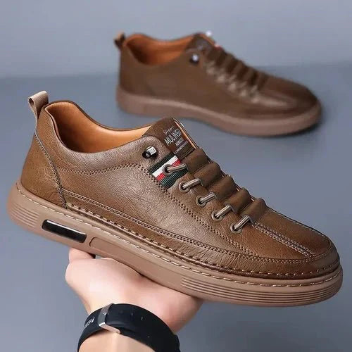Viale Baskets Orthopédiques En Cuir Italiennes Pour Hommes