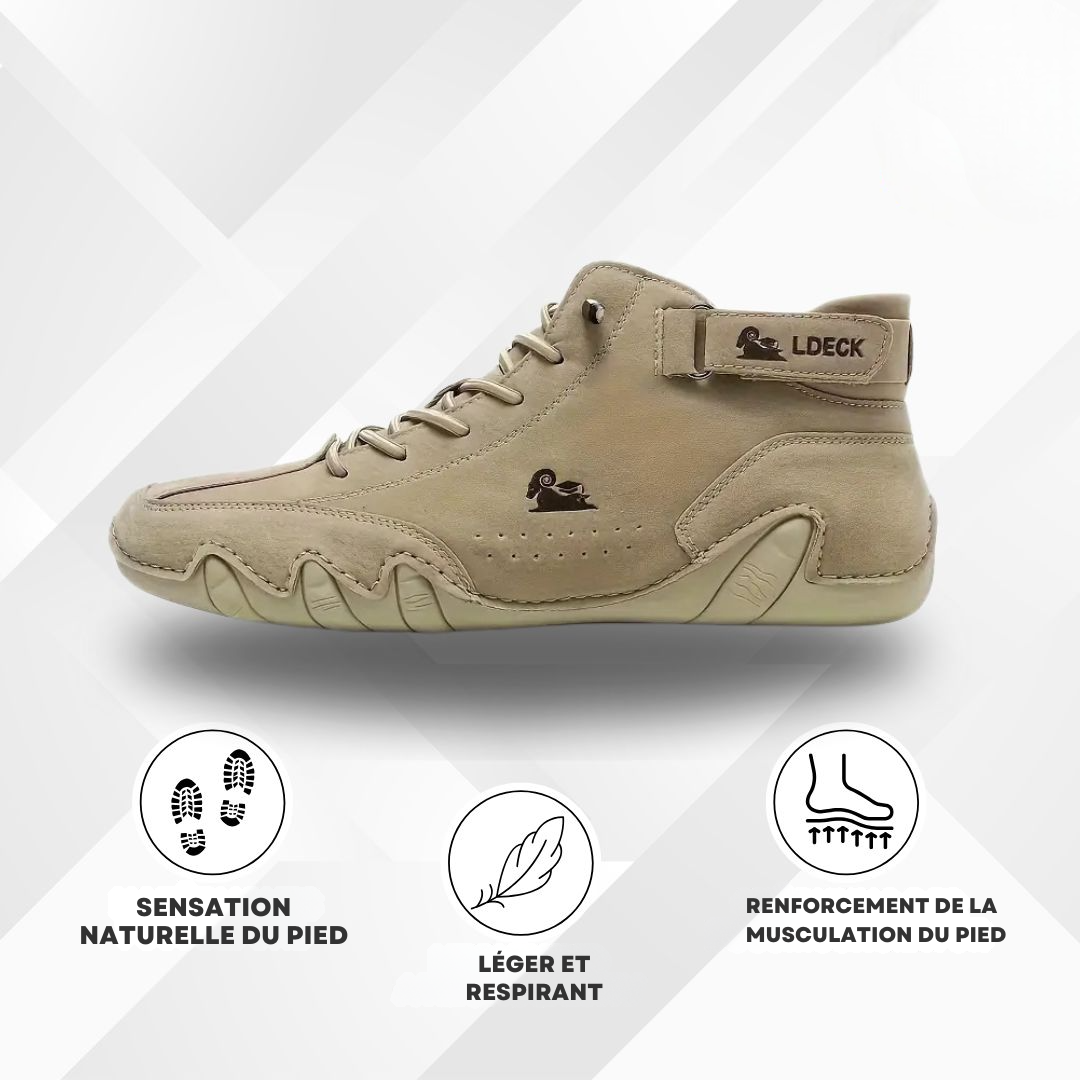 Alpaca – Chaussure minimaliste en cuir ergonomique, imperméable et antalgique