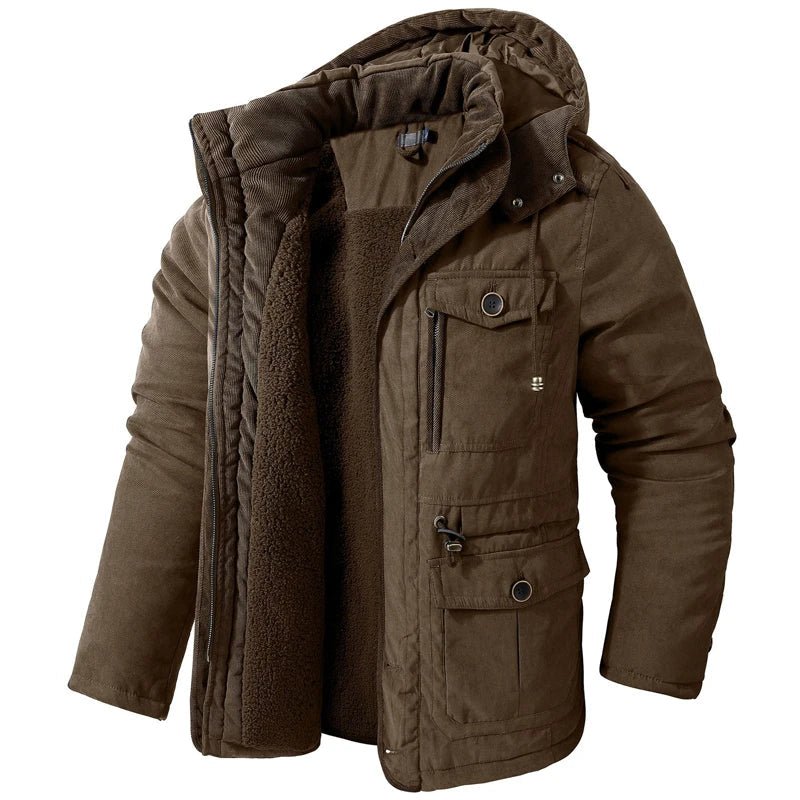 Frosty | Veste Tactique avec Capuche, Doublure en Fleece et Poches