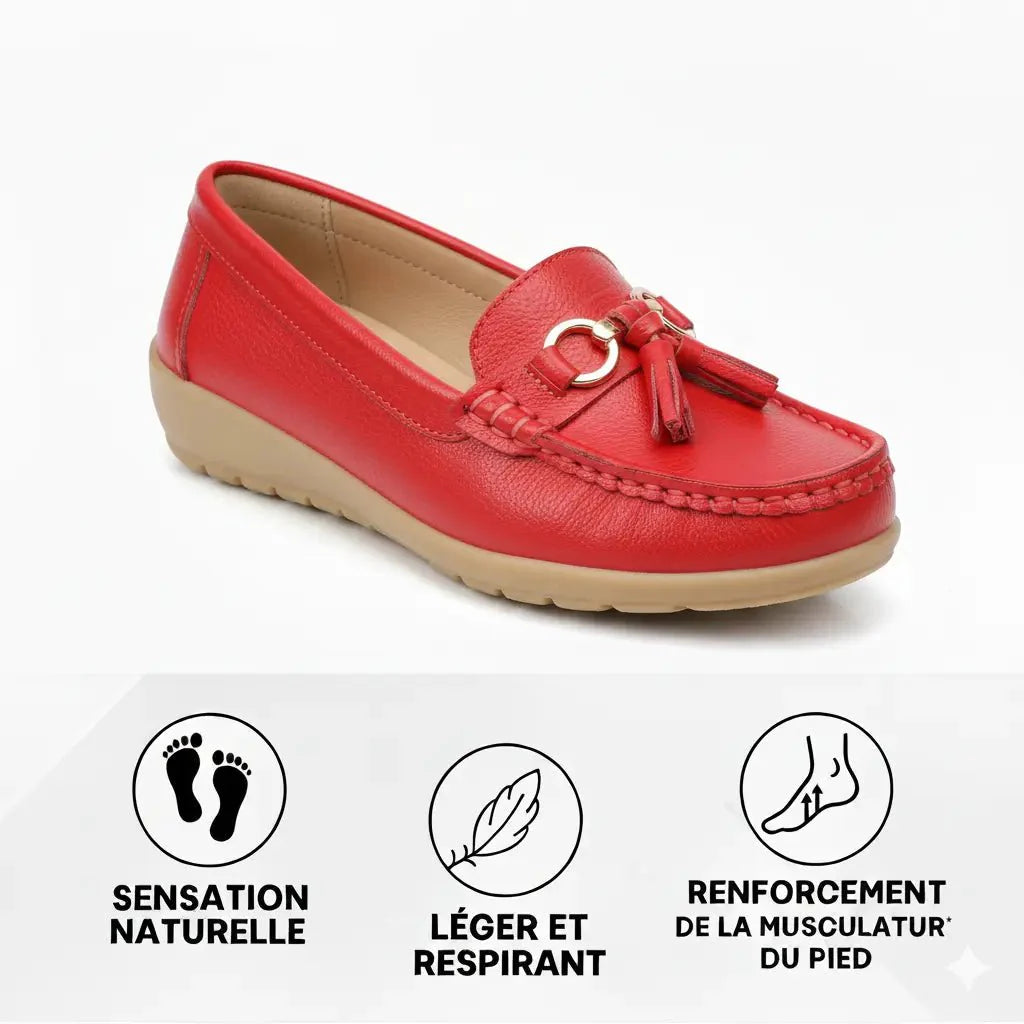 Mocassin Orthopédique en Cuir | Veloura