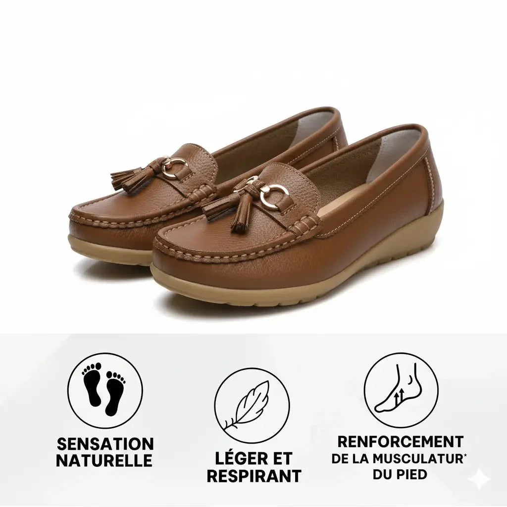 Mocassin Orthopédique en Cuir | Veloura