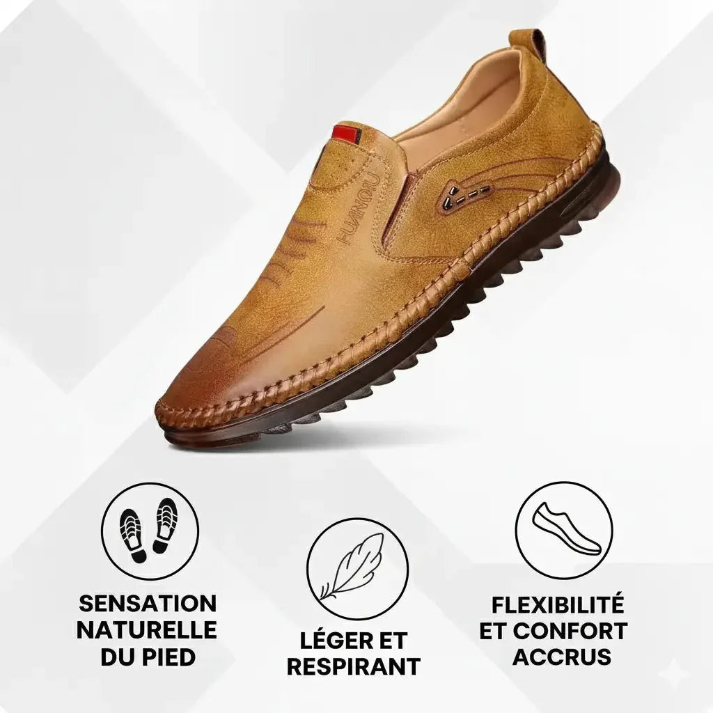 Mocassins à Enfiler en Cuir pour Hommes | Lorvix