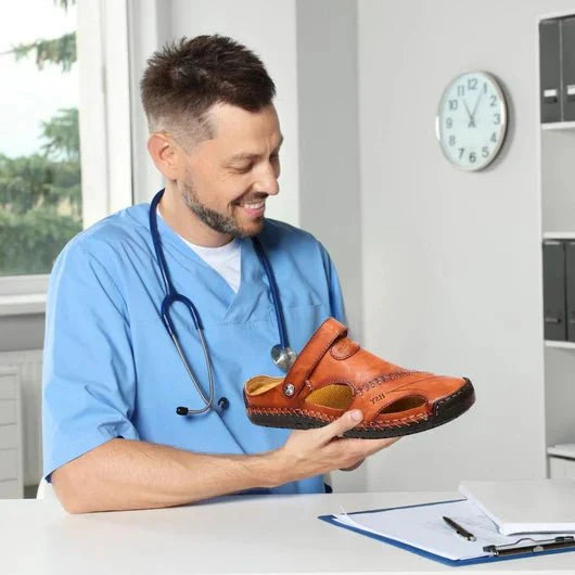 OrthoFlex | Sandales Orthopédiques en Cuir