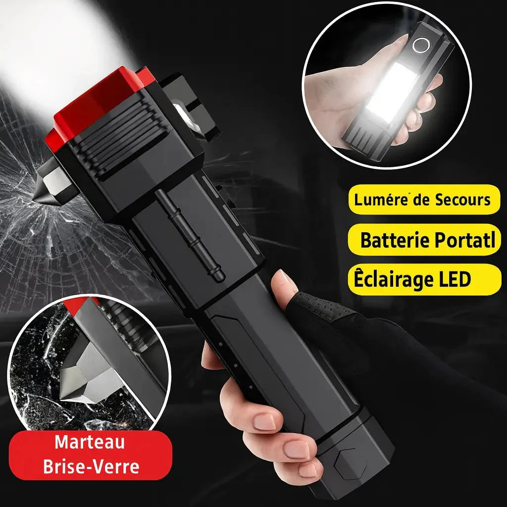 TitanBeam | Lampe Tactique Indestructible 4 en 1  Ultra Puissance