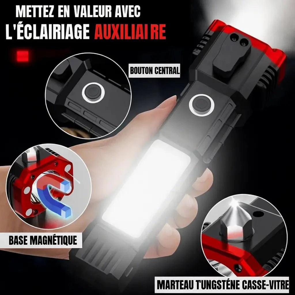 TitanBeam | Lampe Tactique Indestructible 4 en 1  Ultra Puissance